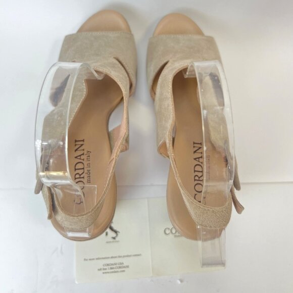 Cordani Taylin Suede Sandals Heeled Women Straps Platform Shoes Size 37 US6.5 - Picture 3 of 11